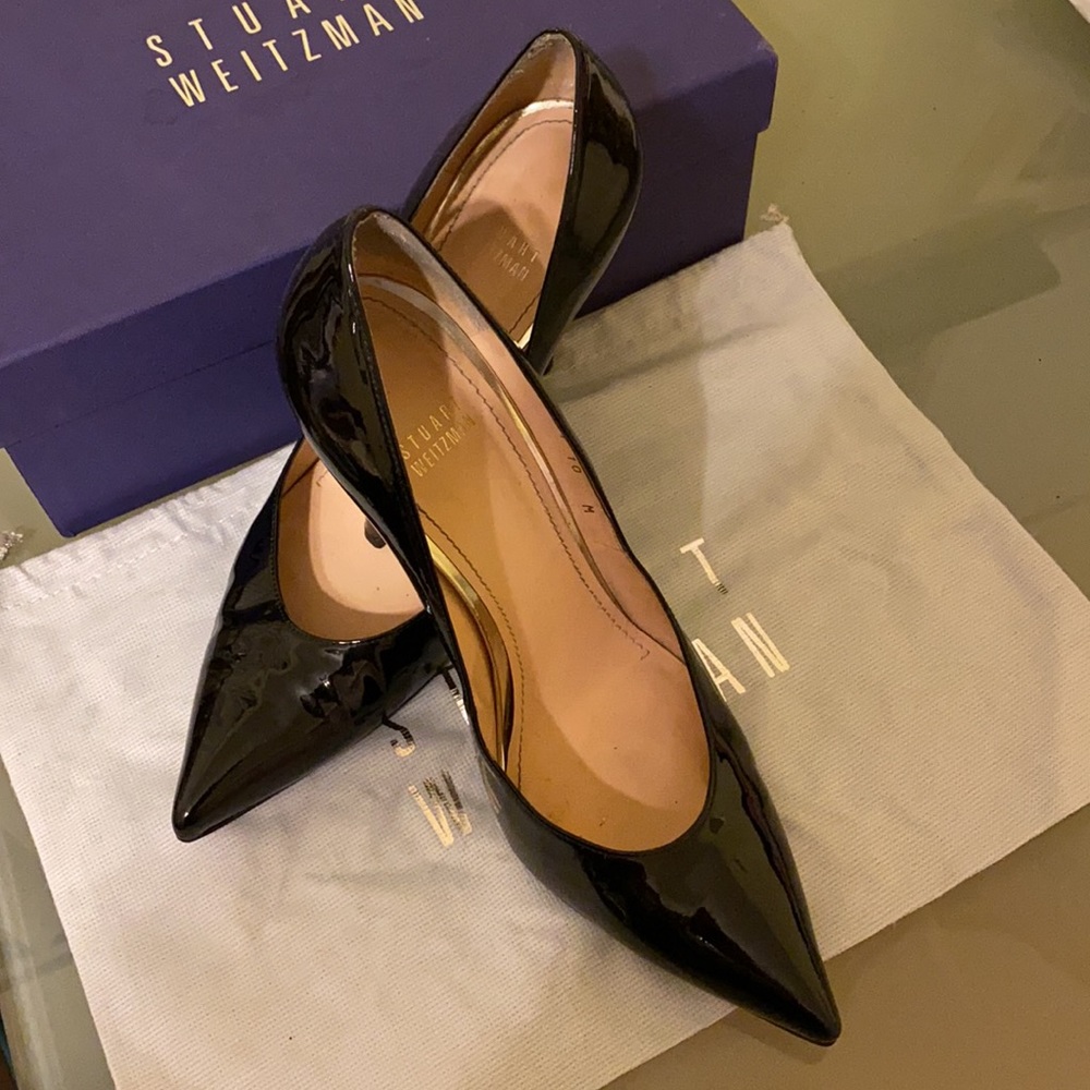 Stuart Weitzman elegant black shoes 👠. Size 10. - Picture 2 of 8
